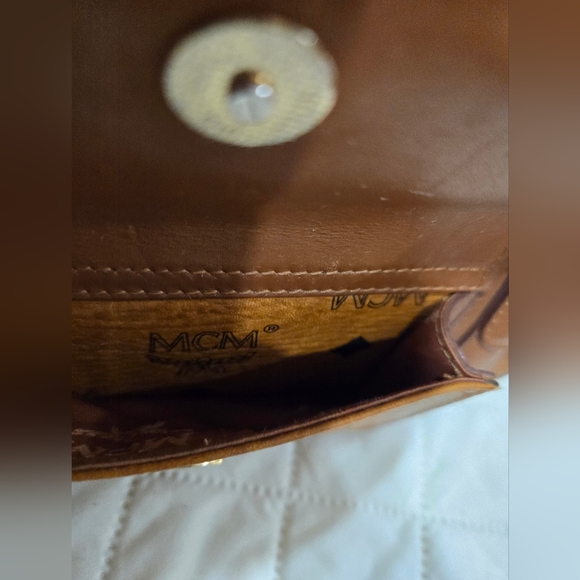 MCM COGNAC VISETOS MONOGRAM BOSTON BAG-AUTHENTIC - Picture 12 of 14